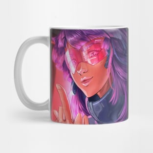 Cyberpunk girl Mug